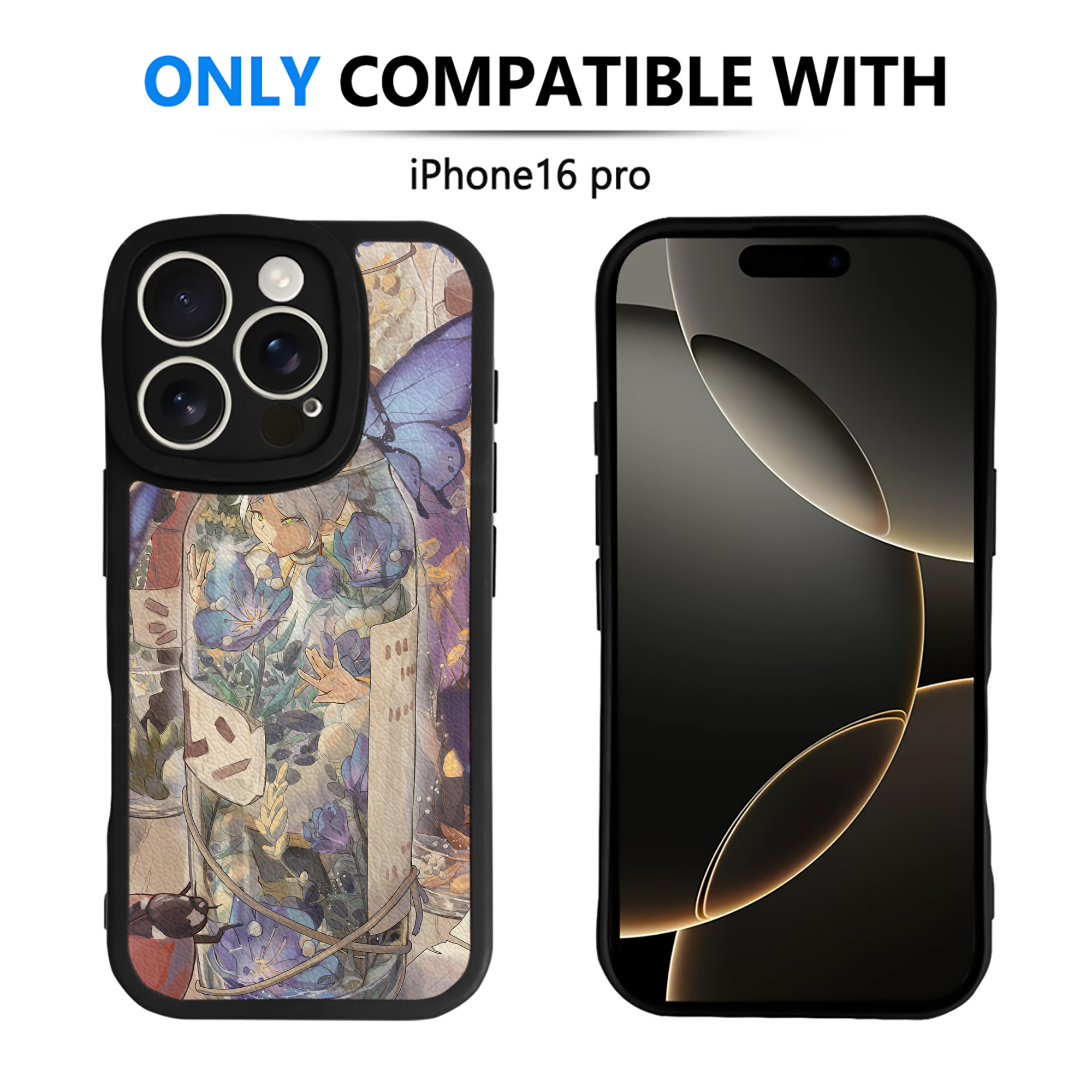 （画像用） 葬送のフリーレン Frieren 【iPhone 16シリーズ対応】シリコンスマホケース（レザー調） 材質：シリコン